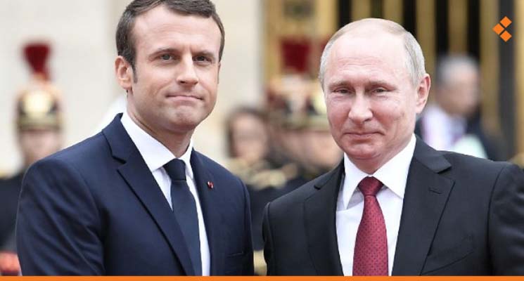 اتصال هاتفي بين بوتين وماكرون حول سوريا