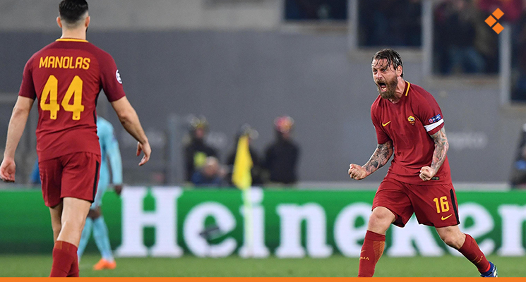 عودة تاريخية لروما ضد برشلونة