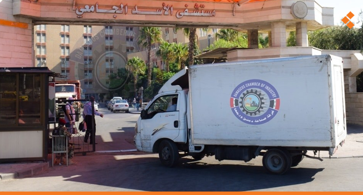 غرفة صناعة دمشق وريفها تطلق مبادرة لتوزيع الكمامات والمعقمات على المشافي والبلديات