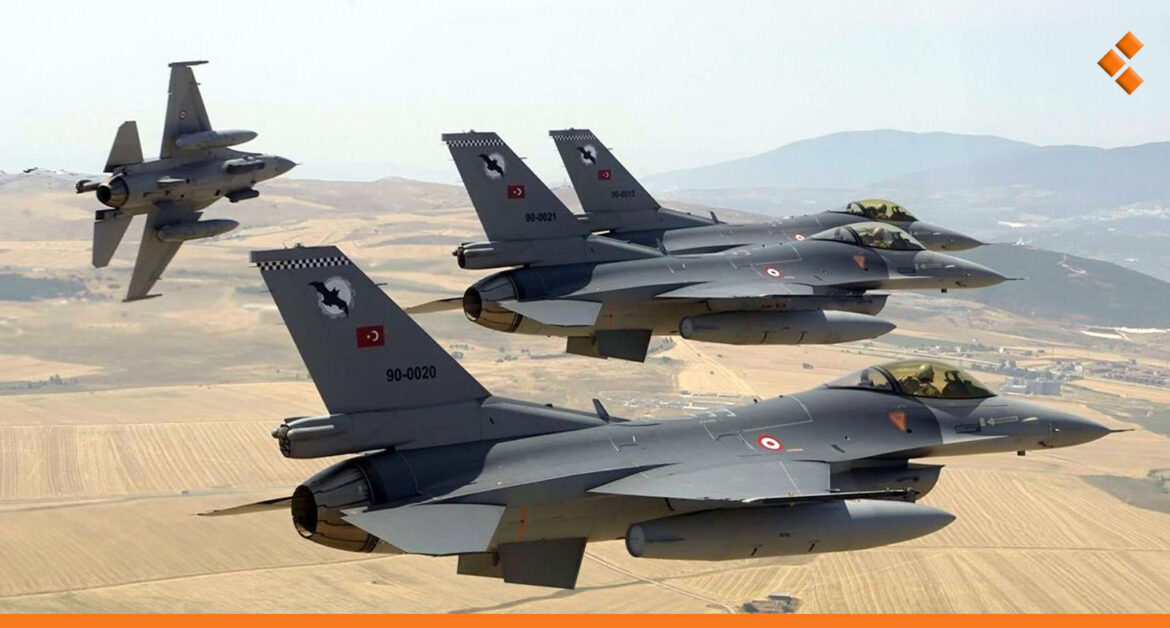طيران حربي تركي يشن غارات مكثفة على مناطق شمالي شرق سوريا
