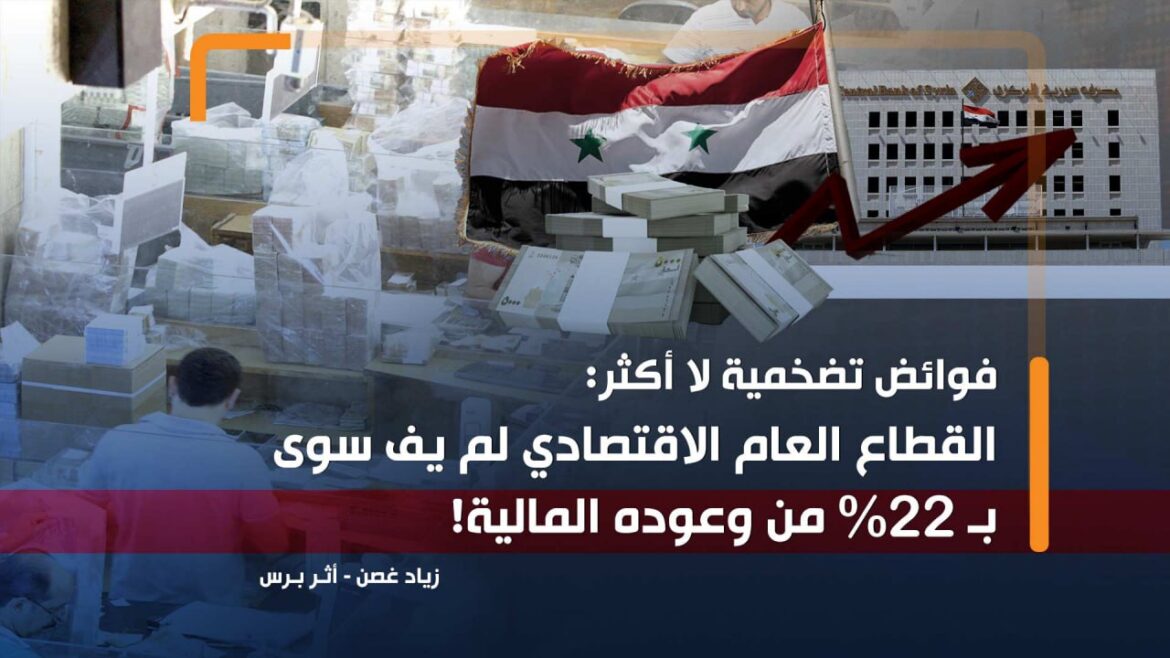 كتب زياد غصن.. فوائض تضخمية لا أكثر: القطاع العام الاقتصادي لم يف سوى بـ 22 % من وعوده المالية!