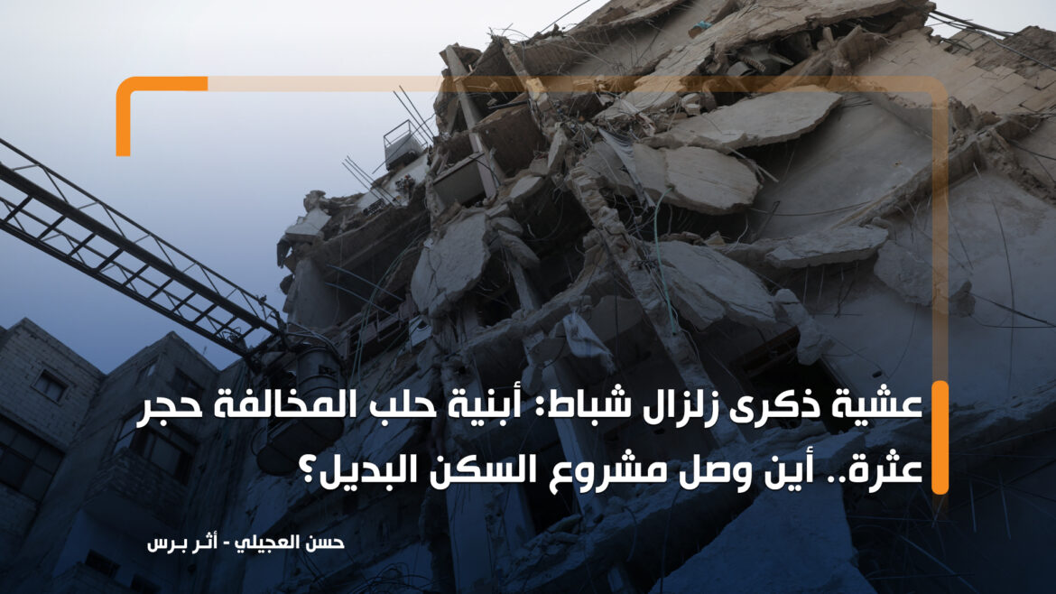 عشية ذكرى زلزال شباط: أبنية حلب المخالفة حجر عثرة.. أين وصل مشروع السكن البديل؟