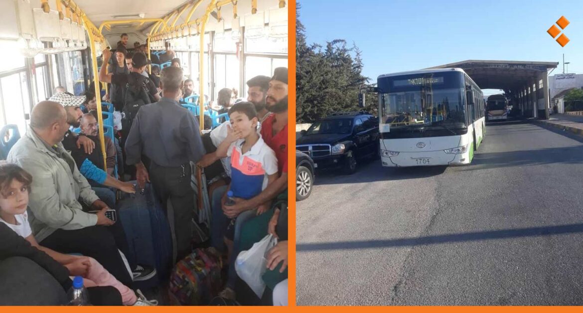 النقل الداخلي بدمشق لـأثر: 20 رحلة نقل مجانية يومياً للواصلين من معبر يابوس