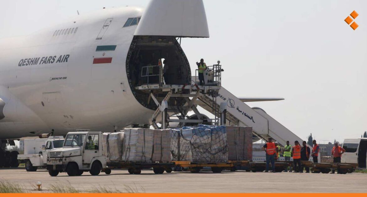 للمرة الثالثة.. وصول طائرة مساعدات إغاثية إيرانية للوافدين من لبنان إلى سوريا