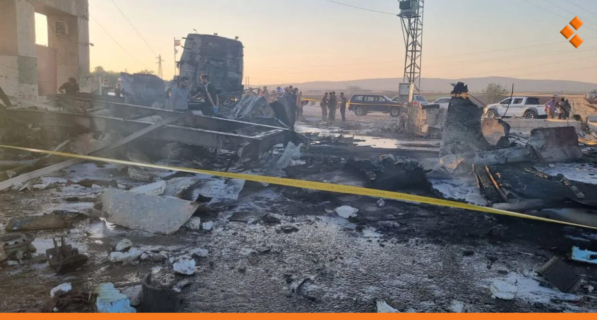 حريق في أحد مقرات "قسد" بالحسكة يتبعه تحليق للطيران الأمريكي