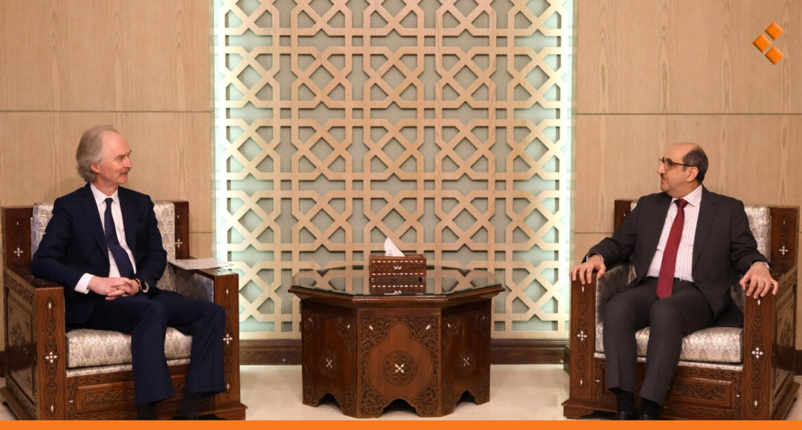 "اللجنة الدستورية" على طاولة البحث بين الصباغ وبيدرسون في دمشق