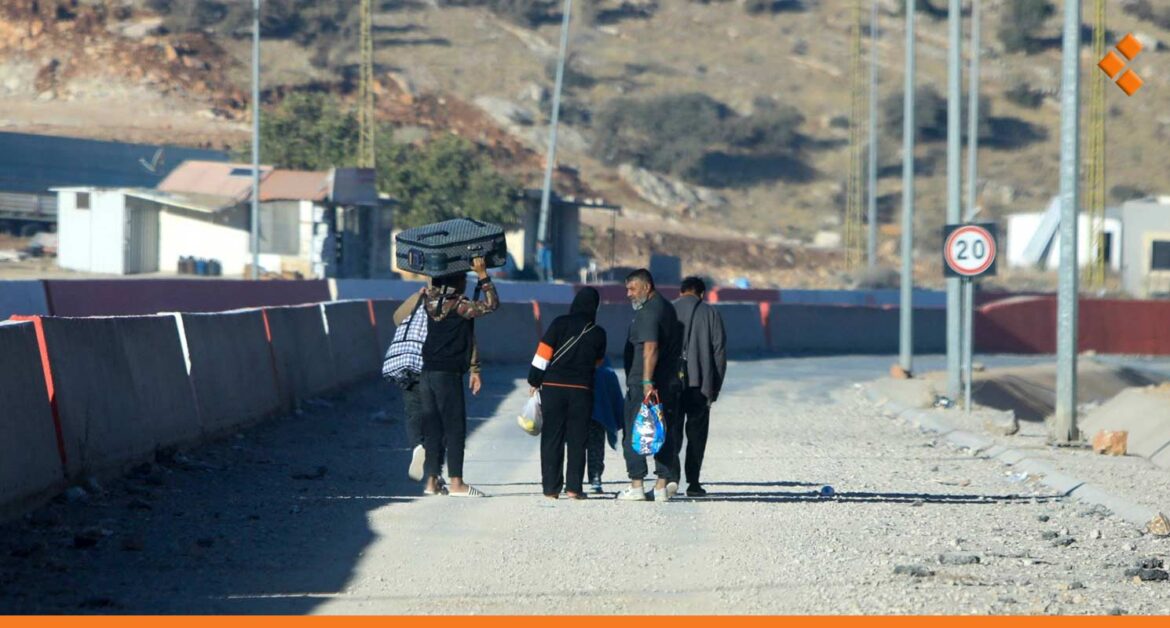 عدد الوافدين من لبنان إلى سوريا يتجاوز النصف مليون