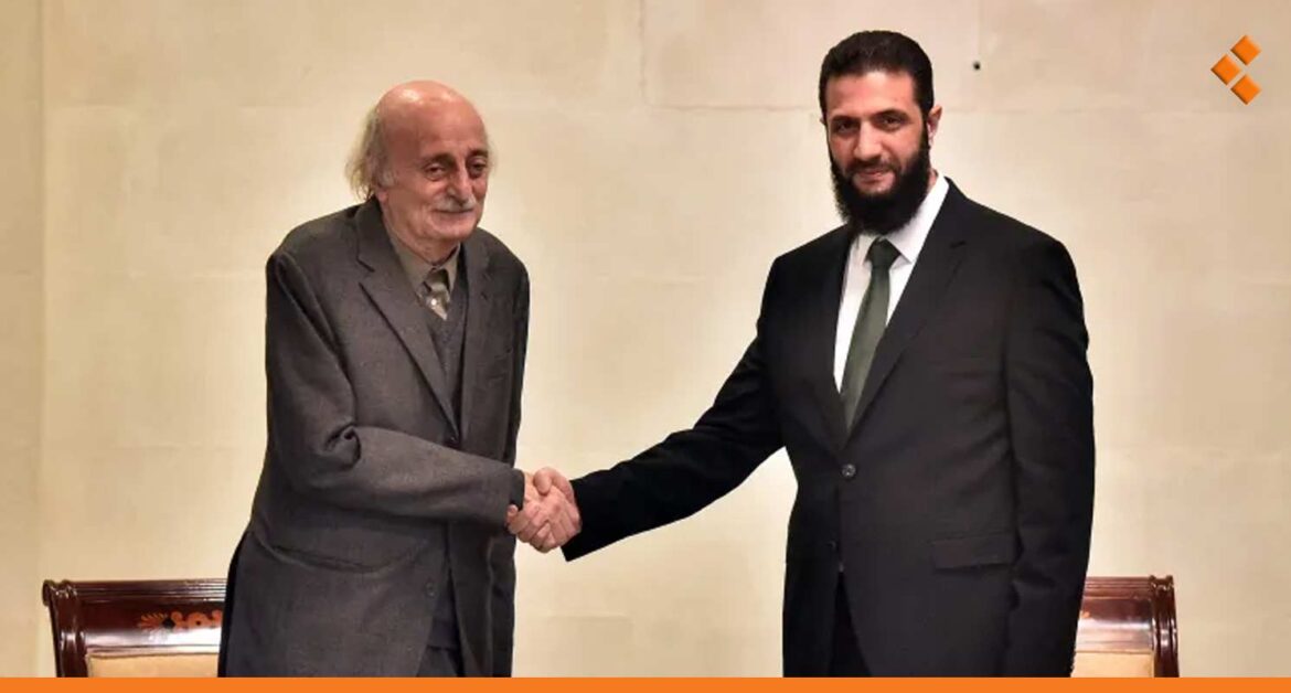 الشرع لجنبلاط: عهداً جديداً بدأ بين لبنان وسوريا