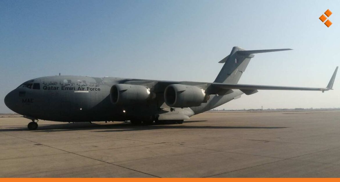الجسور الجوية مستمرة.. عاشر طائرة مساعدات قطرية تحط في دمشق