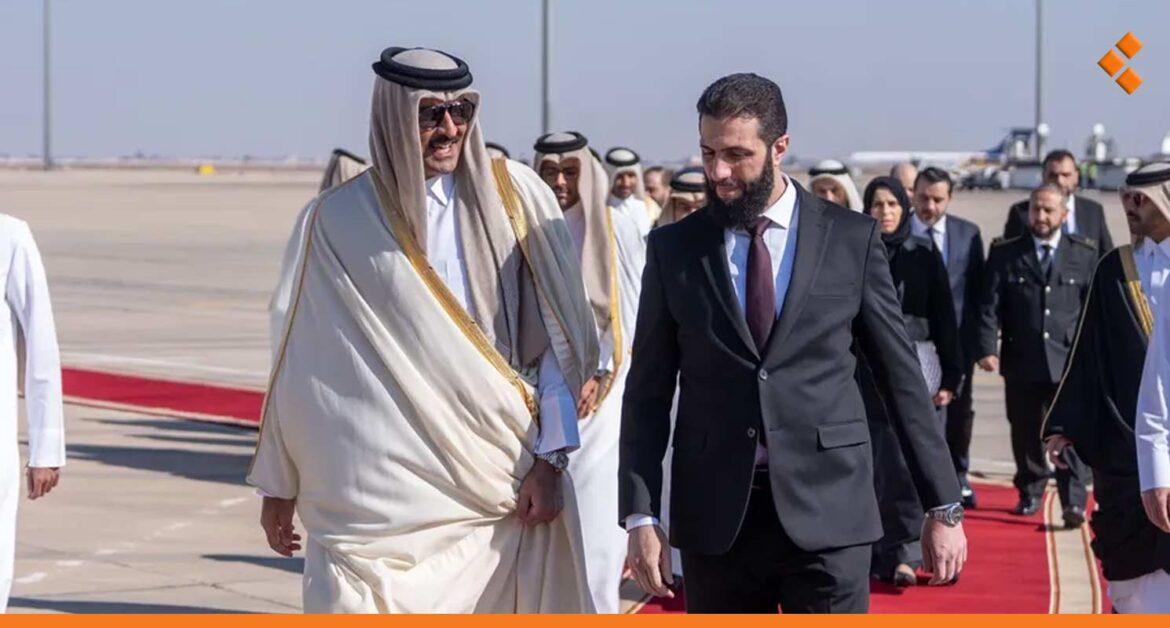 أول زيارة لزعيم عربي بعد سقوط الأسد.. أمير قطر يصل إلى دمشق