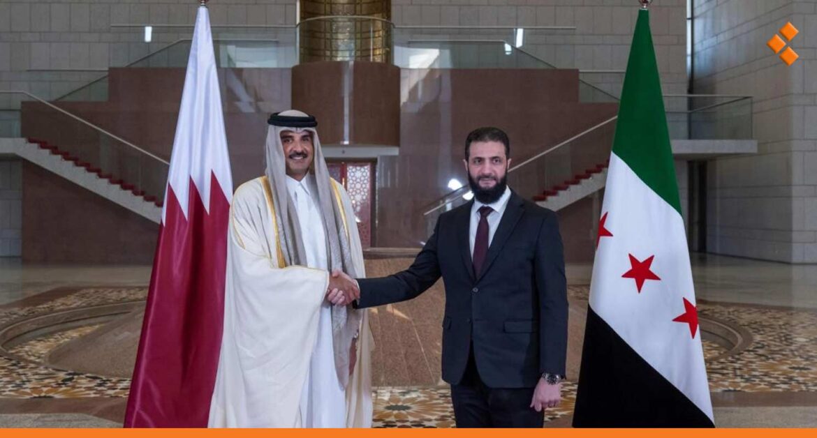 الشرع يبحث مستجدات الأوضاع في سوريا مع أمير قطر