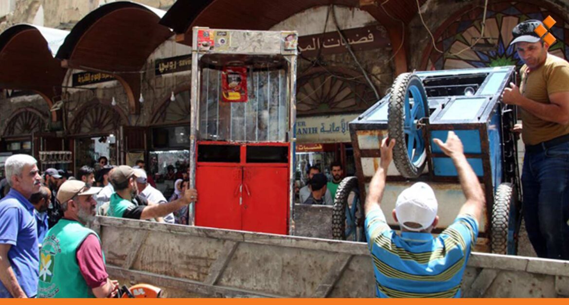 إزالة "الإشغالات المُخالفة" بمنطقتي دمشق القديمة وجوبر ‏