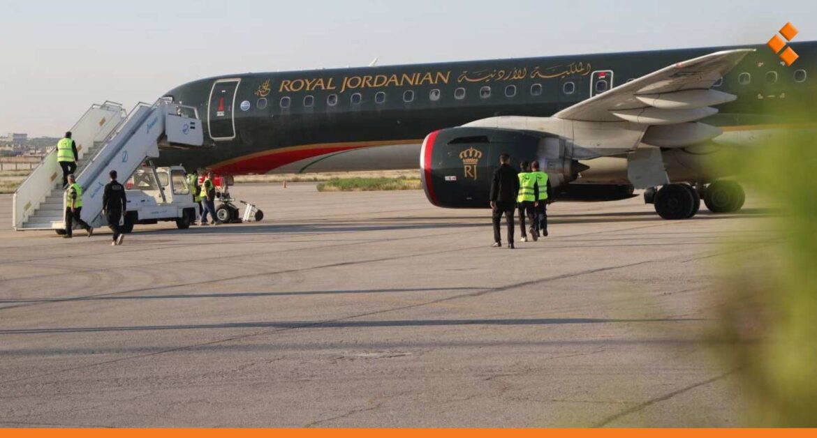 بعد توقف 14 عاماً.. هبوط أول طائرة ركاب أردنية في مطار حلب