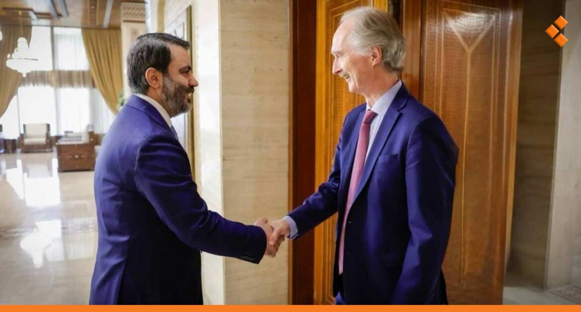 بيدرسن يوضح الملفات التي ناقشها مع الشيباني خلال زيارته إلى دمشق