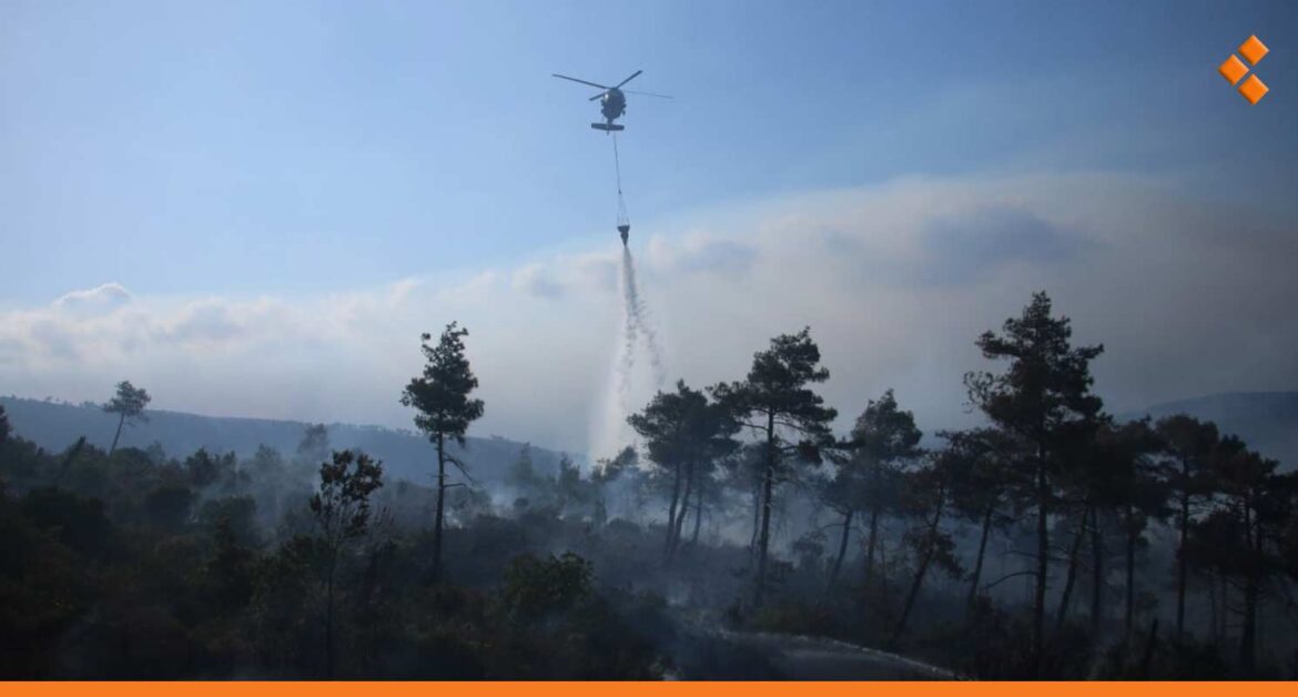 عمليات إخماد حرائق ريف اللاذقية تدخل يومها السابع