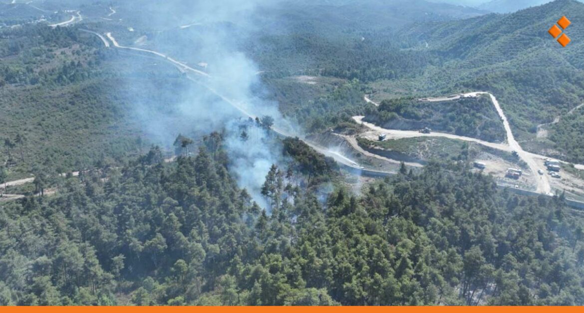 بفعل الحرائق المستمرة لليوم العاشر.. إغلاق معبر كسب بريف اللاذقية