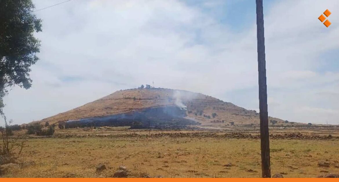 تسبب بخسارة عشرات الدونمات.. "إسرائيل" تُشعل حريقاً جنوبي سوريا