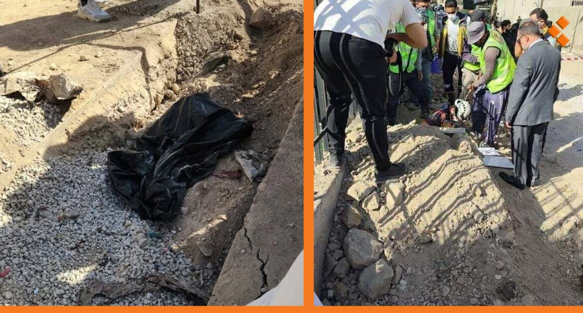 أكد المحامي العام في دمشق حسام خطاب أن النيابة العامة وبالتنسيق مع الهيئة الوطنية للمفقودين باشرت باتخاذ الإجراءات اللازمة فور تلقي بلاغ من فرق الصيانة العاملة حول اكتشاف رفات بشرية في حي القدم حيث تم توجيه