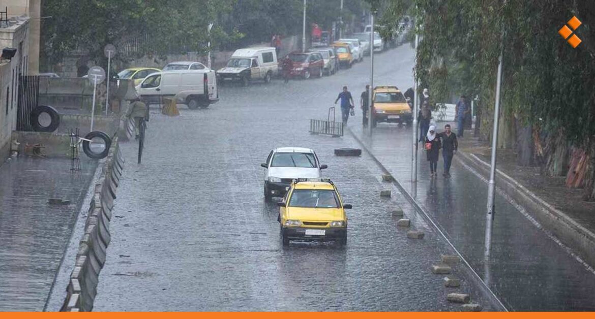 أول منخفض جوي بارد ماطر في سوريا